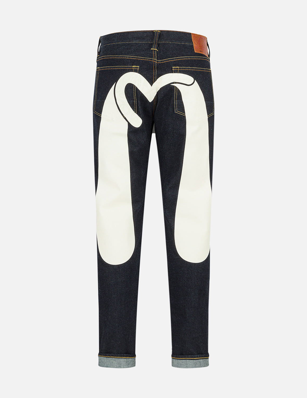 カモメ大黒プリント キャロットフィットジーンズ #2017 – EVISU