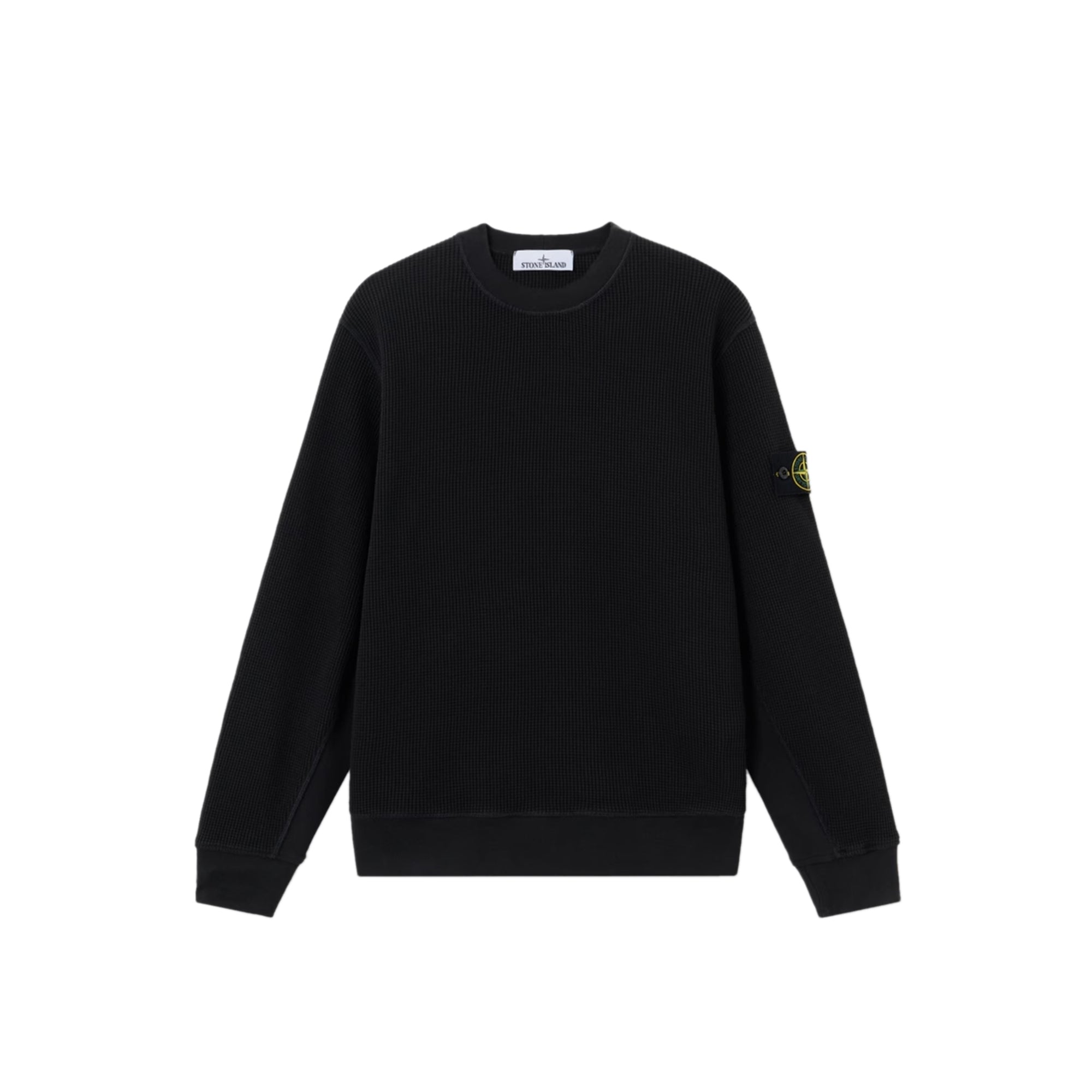 Stone Island Mens Organic Cotton Waffle Fleece Sweatshirt – Extra