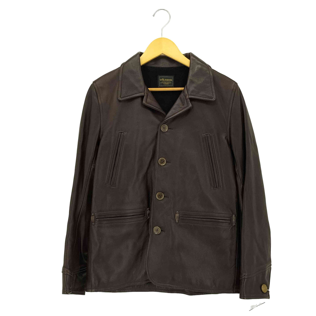 バイグラッドハンド BY GLADHAND カウレザー カーコート メンズ import