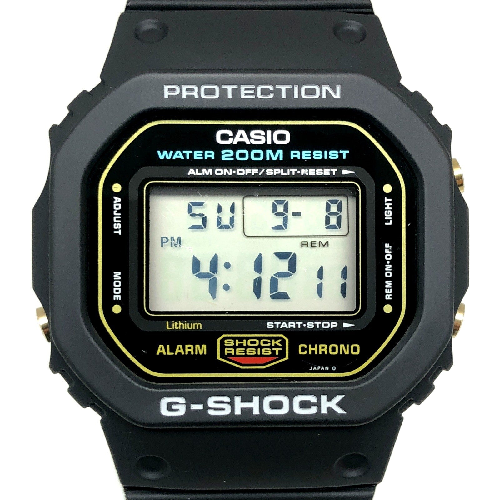 DW-5600C-9V 海外スピード レストア品 ゴールドVer. グリーン豆球 – G