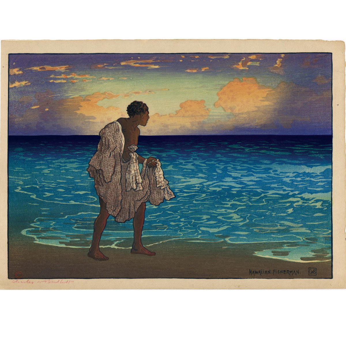 チャールズ・W・バートレット：ハワイアンフィッシャーマン（販売済み