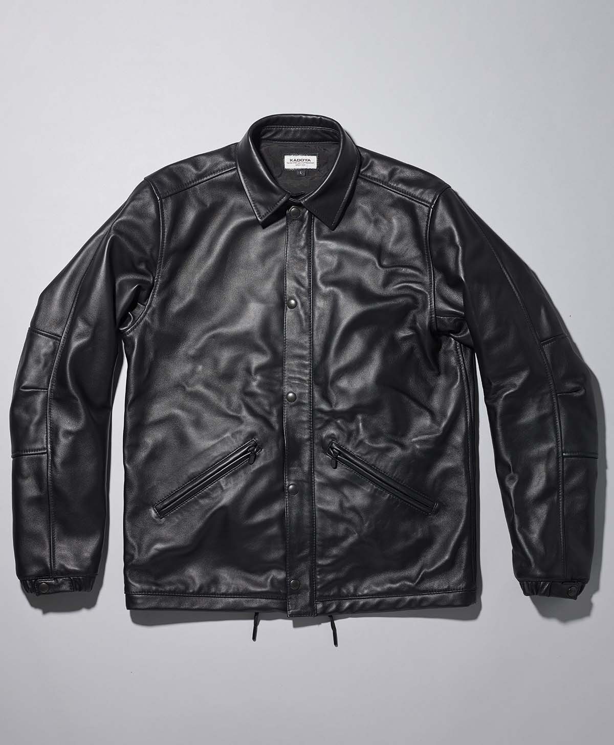 LEATHER COACH JACKET