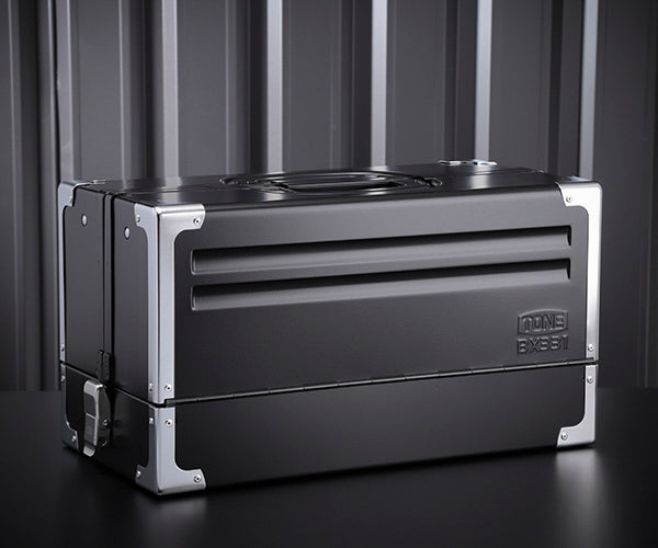 TONE 両開きツールケース（ブラック） bx331bk【エヒメマシン】