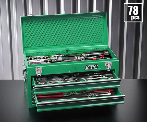 KTC 9.5sq. 78点工具セット マラカイトグリーン SK37820XMLGREM