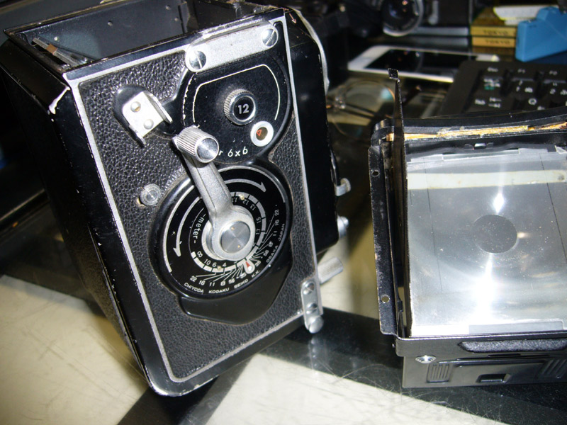 ミノルタ オートコード 希少 RA型 4x4 4x5マスク付 分解清掃済 千代田