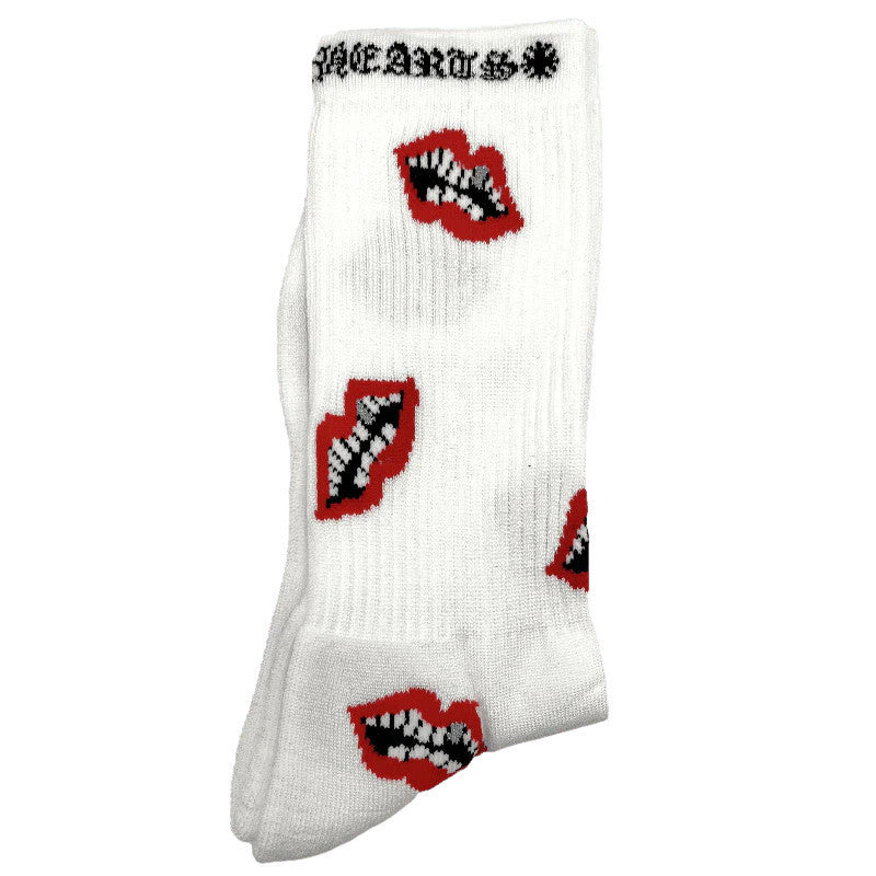 Chrome Hearts Matty Boy Chomper Socks White – Endless Supply