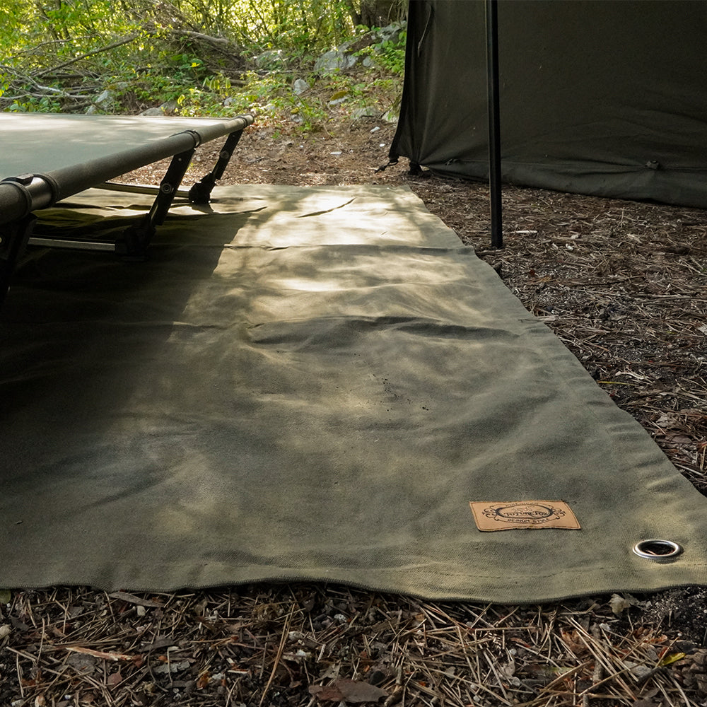 帆布グランドシート パラフィン加工 撥水加工 208cm×135cm｜FUTURE FOX