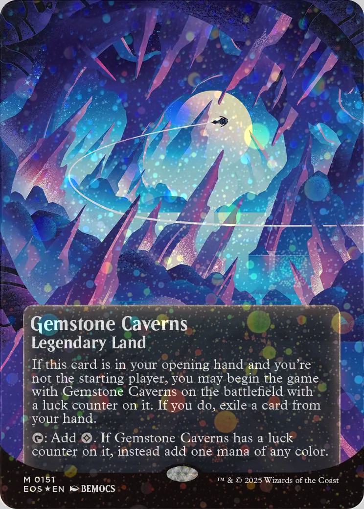 MTG 宝石の洞窟 ギャラクシーfoil 英語 星景ポスター MTG 宝石の洞窟