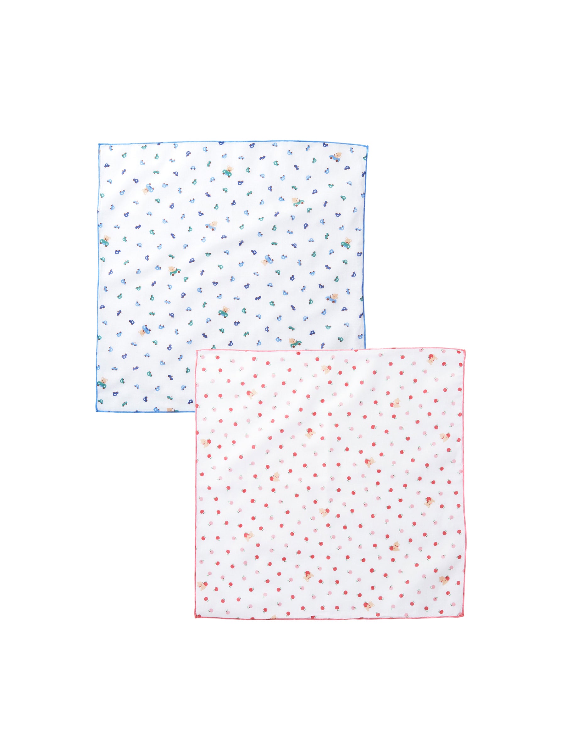 ファミリア 袖付きロンパスとガーゼハンカチ2種 ファミリア 袖付き