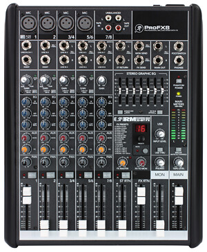 MACKIE ( マッキー ) ProFX8ミキサーでニコ生: 水おいしいです＾o＾