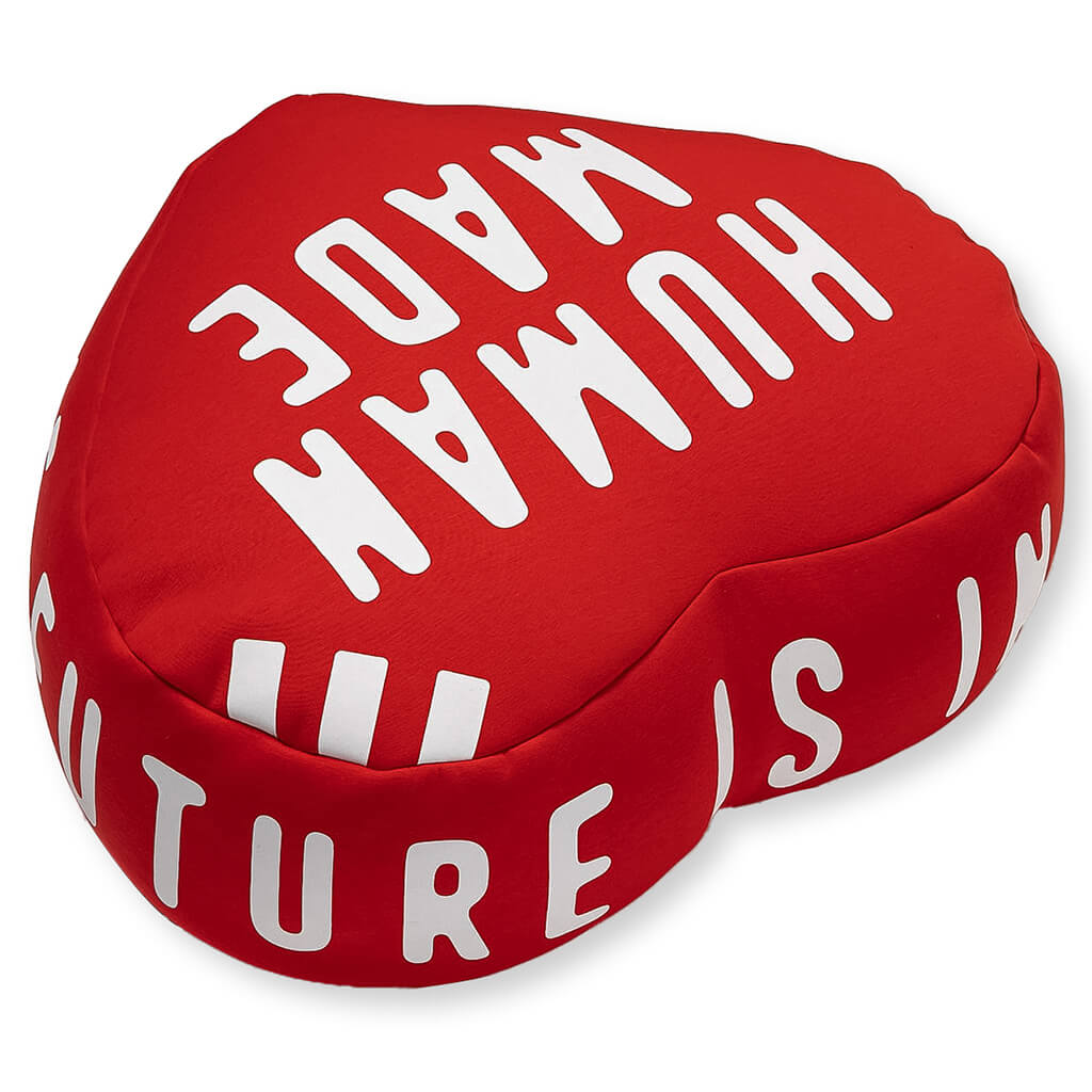 Human Made Heart Beads Cushion - Red - Great Gifts Club