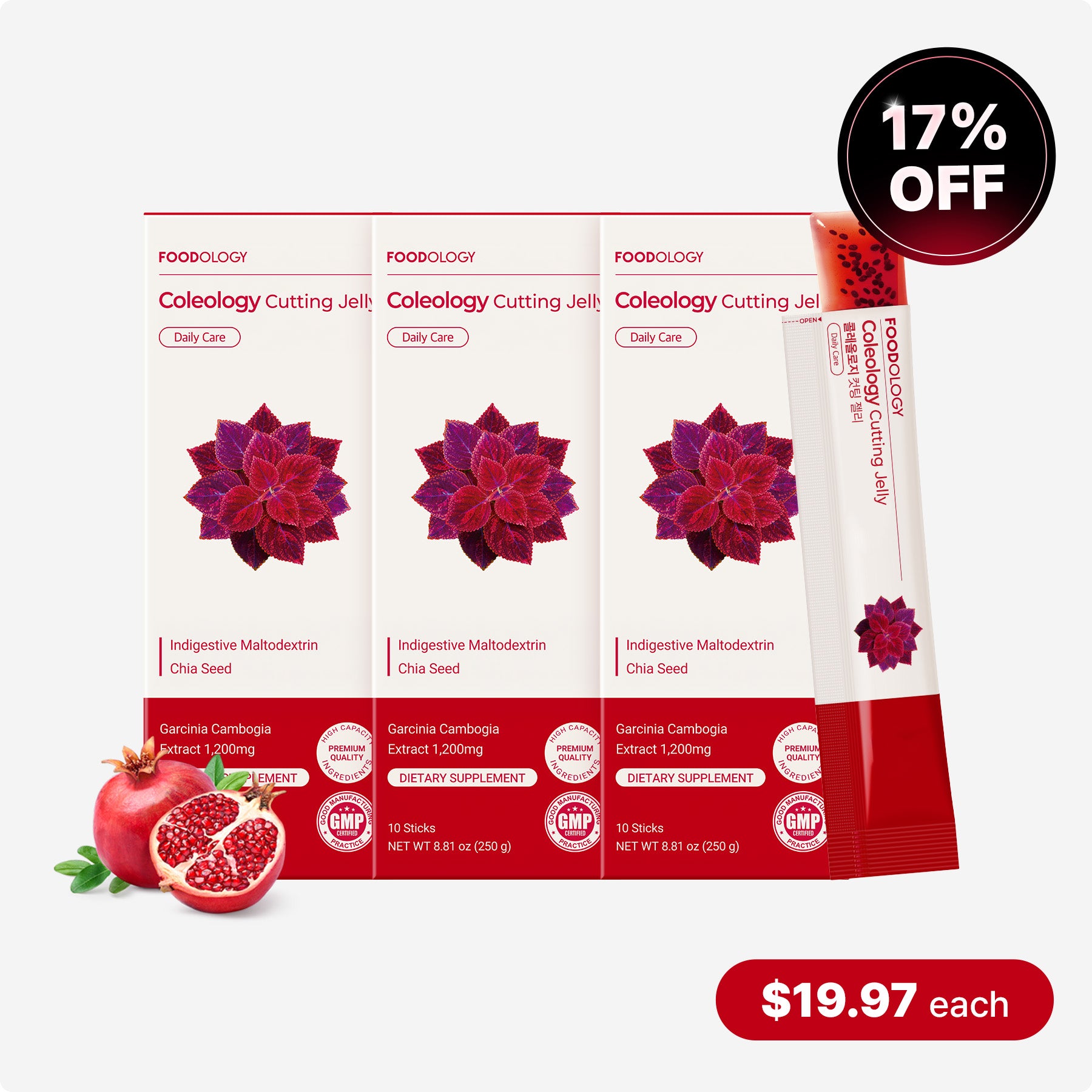 Coleology Cutting Jelly 3 Pack l Metabolism & Carb Management