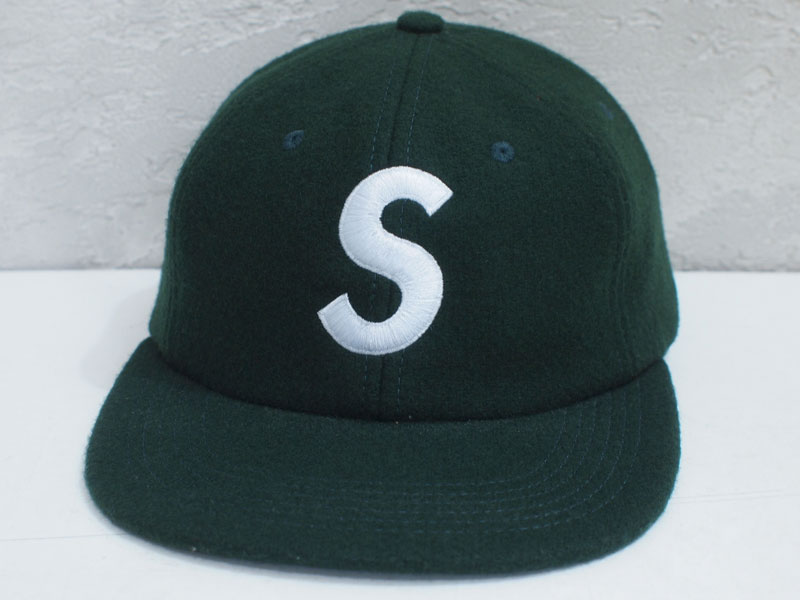 Supreme 'Wool S Logo 6 Panel Cap'キャップ Sロゴ ウール グリーン 緑