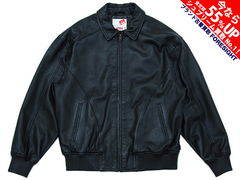 Supreme 'Studded Arc Logo Leather Jacket'レザージャケット