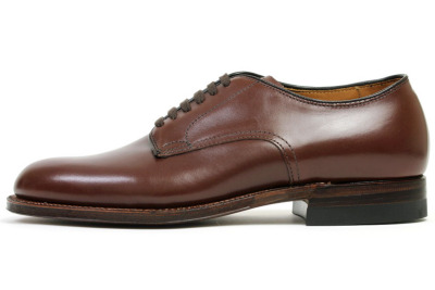 オールデン ミリタリーラスト プレーントゥ カーフ ブラウン （ALDEN