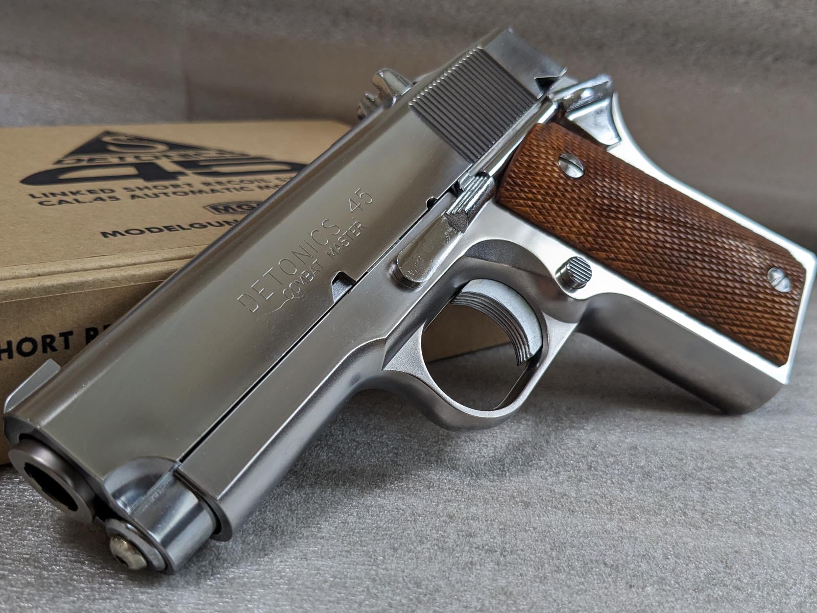 MGC デトニクス 45 クローム シルバー 木製グリップ付 | 万丈 一致