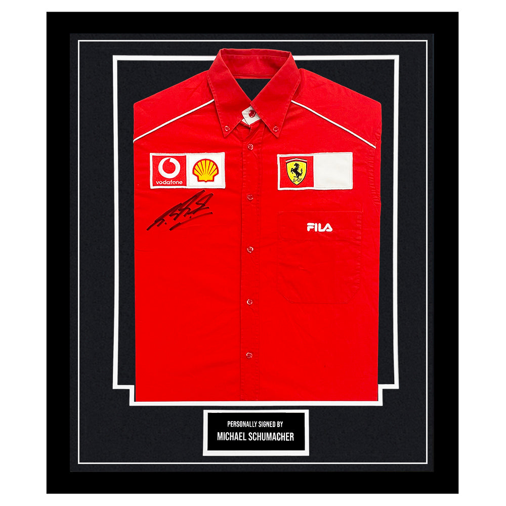 ミハエル・シューマッハ 直筆サイン入りスポーツメモラビリア