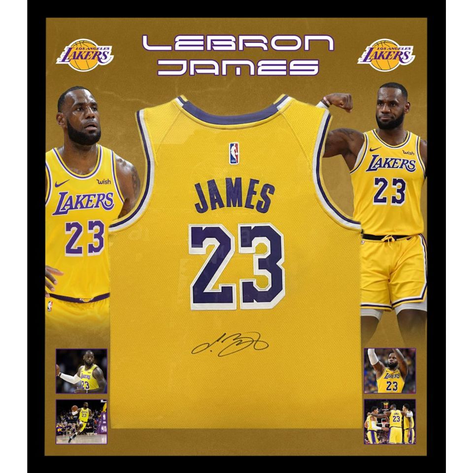 額入り】 レブロン・ジェームズ 直筆サイン入り ロサンゼルス
