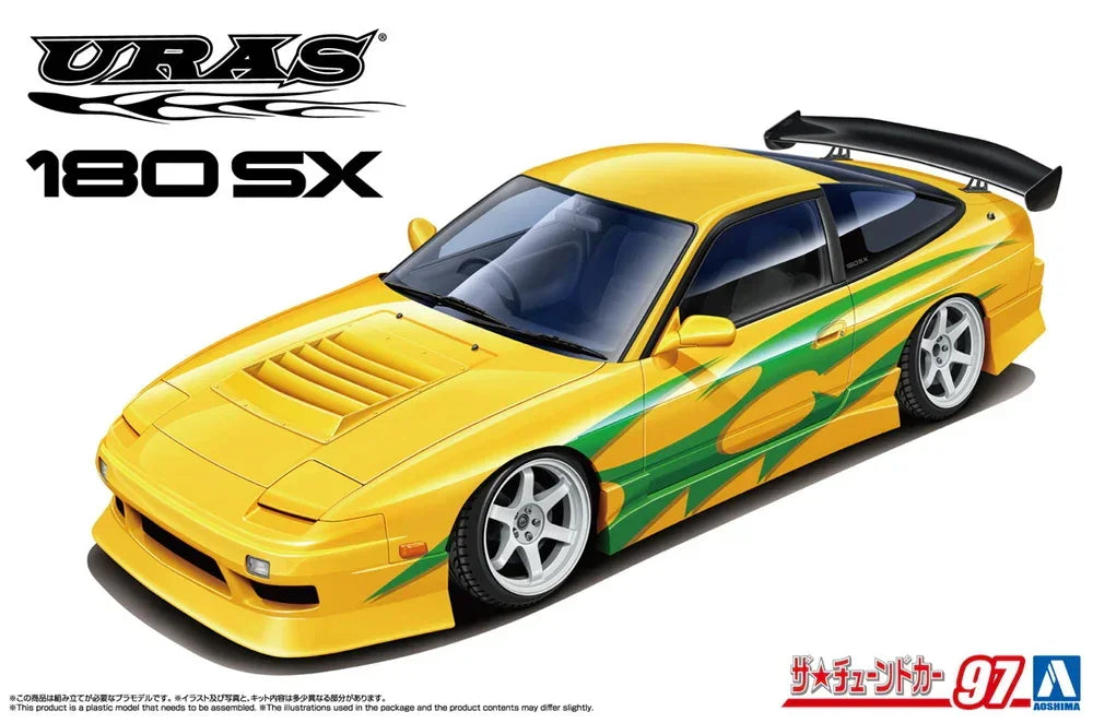 Aoshima 97 Uras RPS13 180SX 1996 Ver.1 Nissan 1/24 Model Kit – A-Z