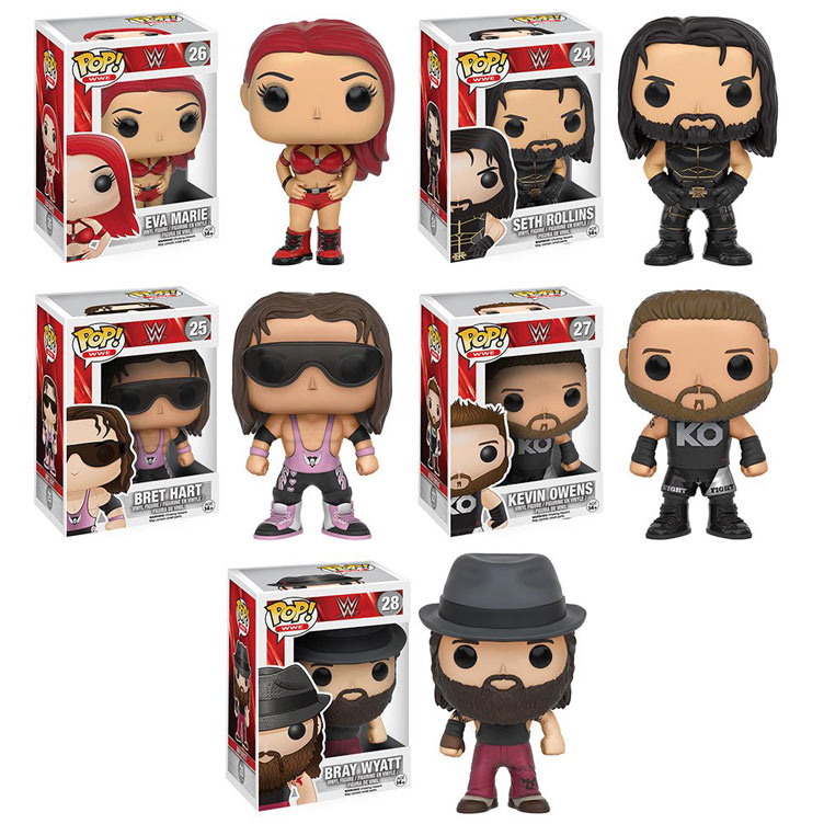 New WWE POP Vinyl Figures Coming Soon Bret Hart Bray Wyatt Seth