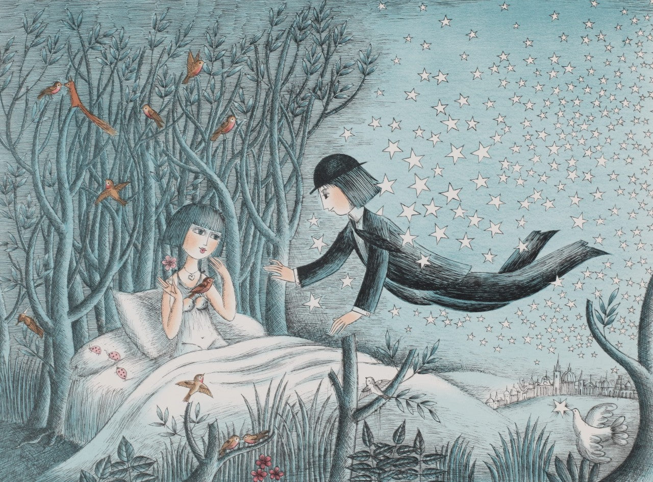 レイモン・ペイネ【星の王子様】オリジナルリトグラフ版画 作家自筆