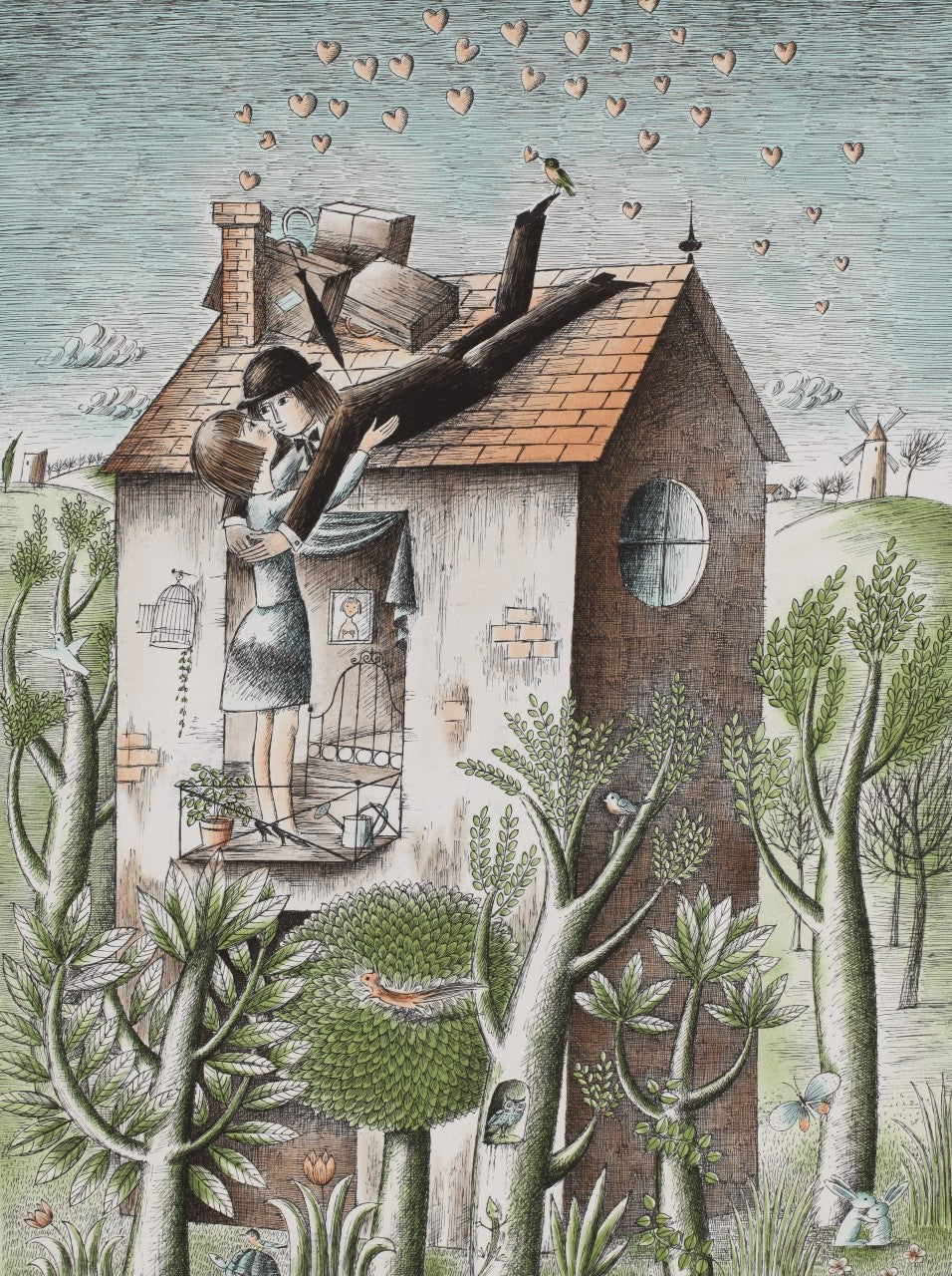 レイモン・ペイネ 【恋のエクスプレス】オリジナルリトグラフ版画 作家