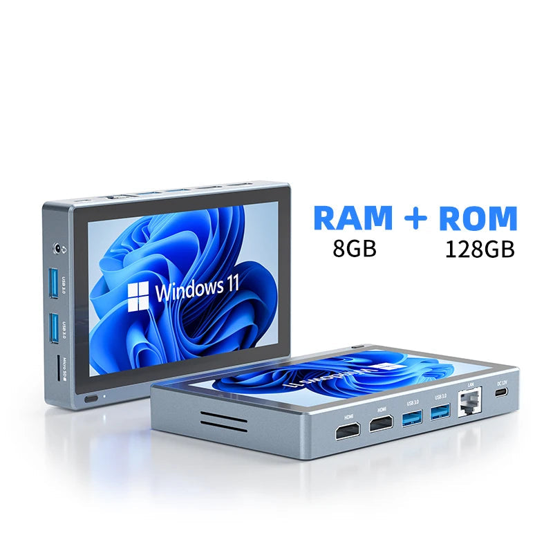 Pro Endüstriyel Windows 11 Tablet Mini Pc 5.5inç Dokunmatik Ekran