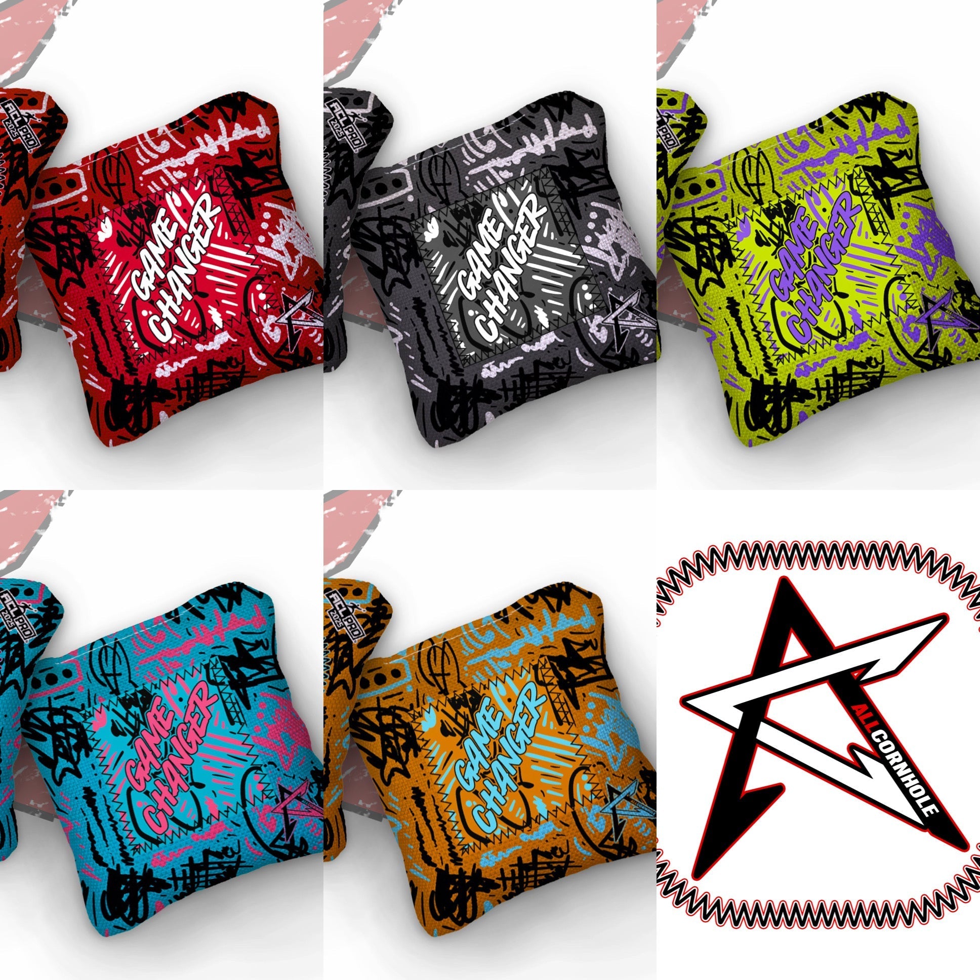 2026 GameChanger Graffiti ACL Pro Stamped Cornhole Bags