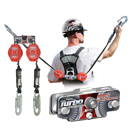 Twin Turbo D-Ring Connector w/ 2 6ft. TurboLite PFLs w/ Steel