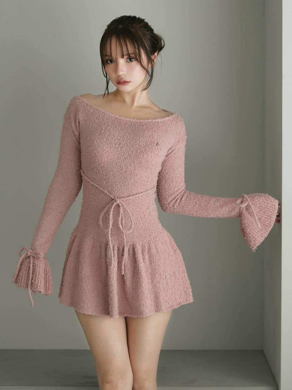 ANDMARY】Sailor knit mini dress