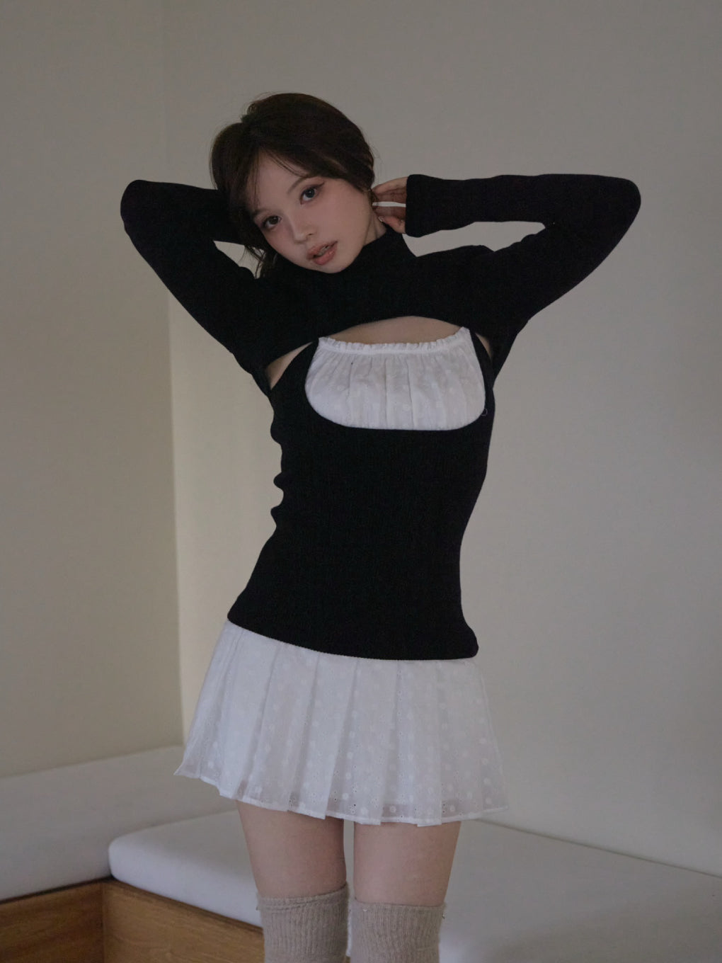 ANDMARY】Poppy lace set dress