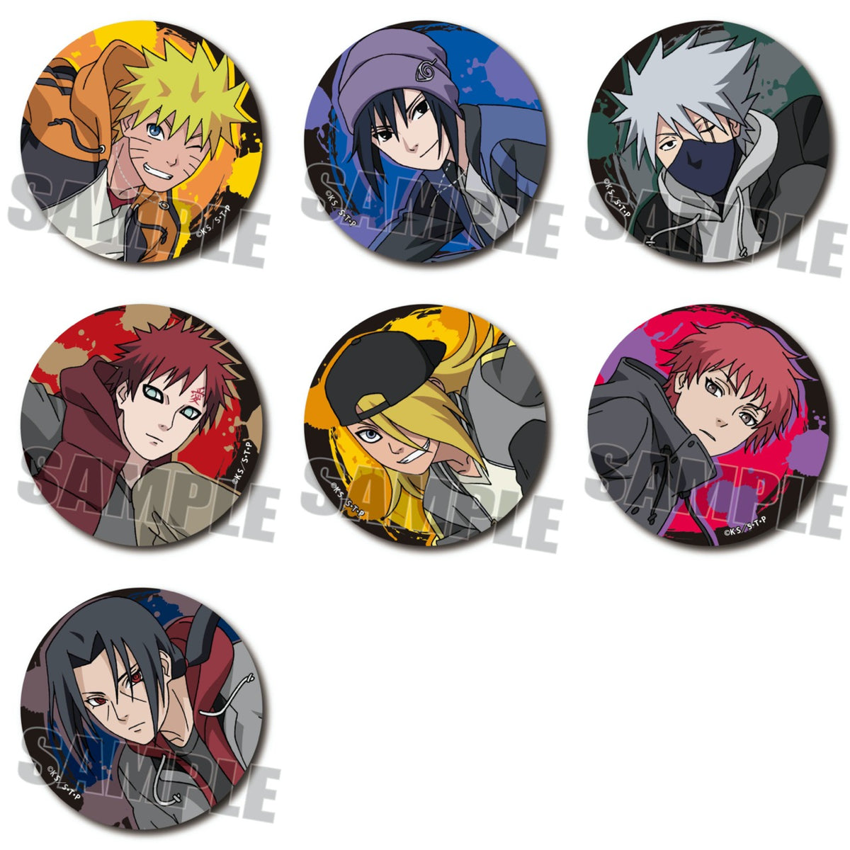 NARUTO-ナルト- 疾風伝』トレーディング缶バッジ スケーターver. BOX