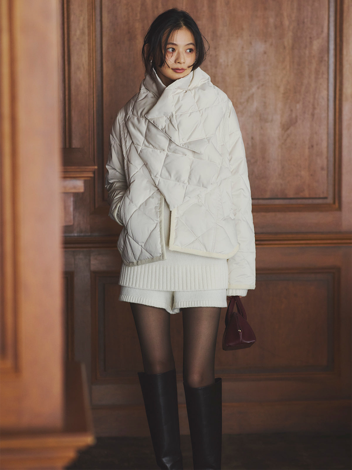 TAION×anuans】ストールセットミドルダウン