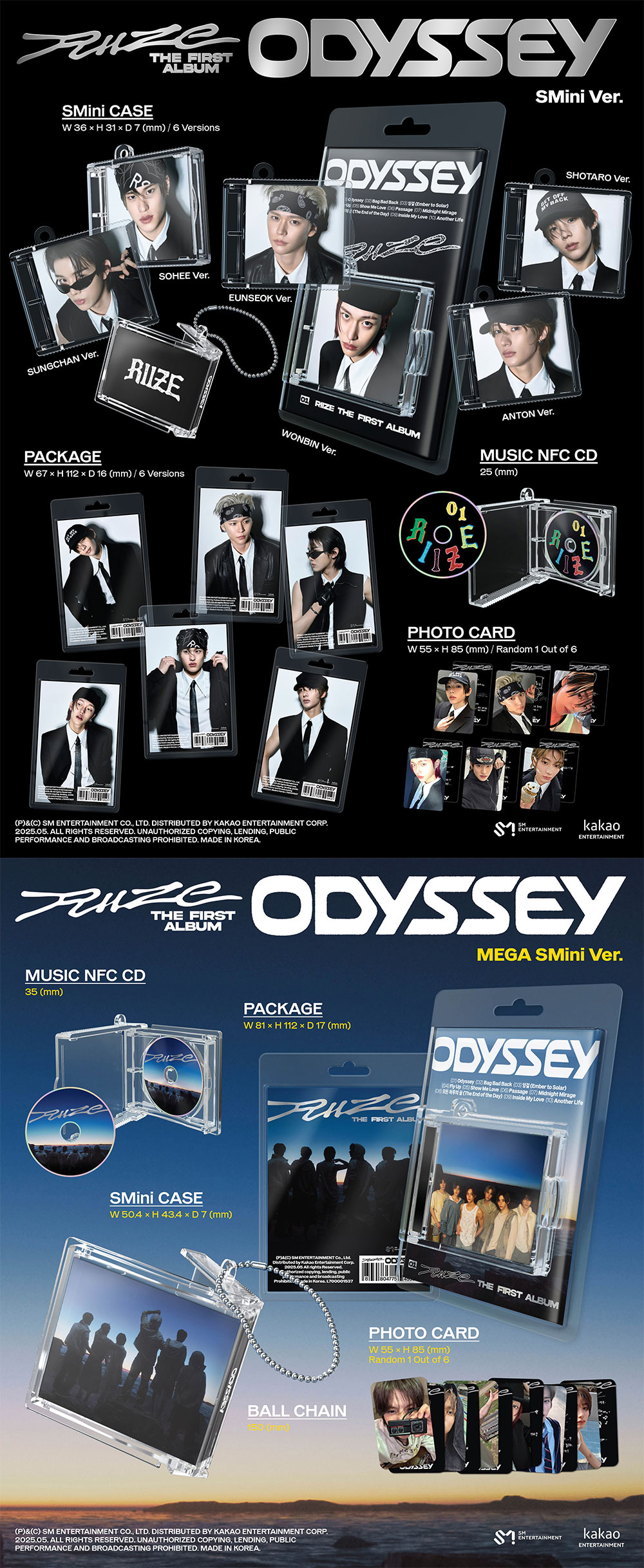 RIIZE - [ODYSSEY] (SMini Ver.) – KPOP Store in USA