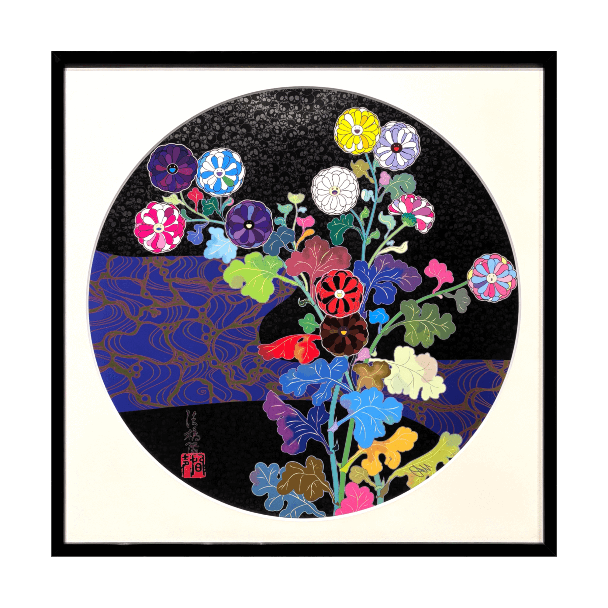 村上隆 ふるさと納税 尾形光琳の花 京都 光琳 もののけフラワー PSA10