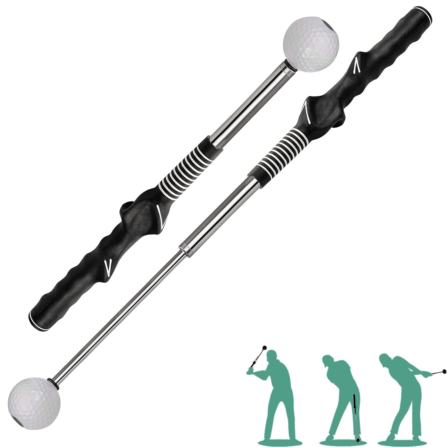 Flexible Telescopic Golf Swing Trainer | Portable Swing Practice