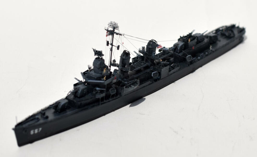 タミヤ製1/700 アメリカ海軍 フレッチャー級駆逐艦「ジョンストン