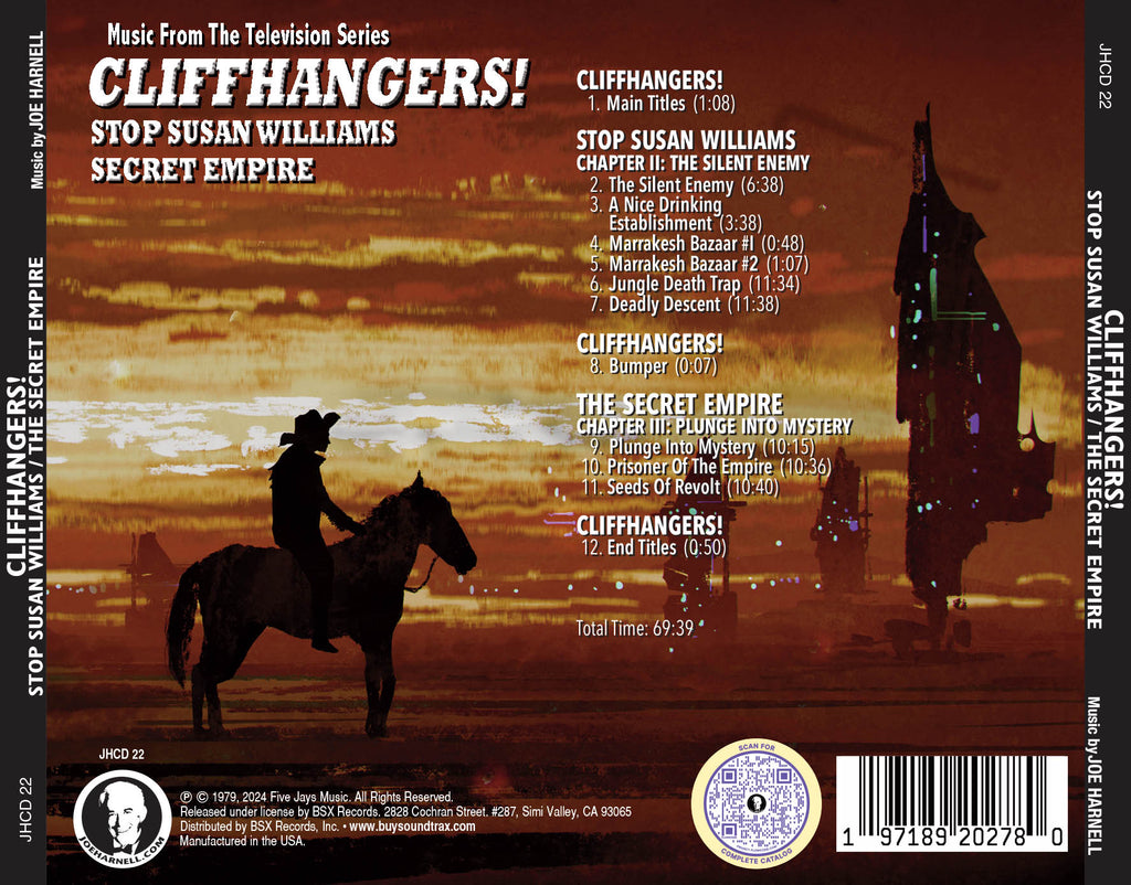 CLIFFHANGERS: Stop Susan Williams / Secret Empire | Buysoundtrax