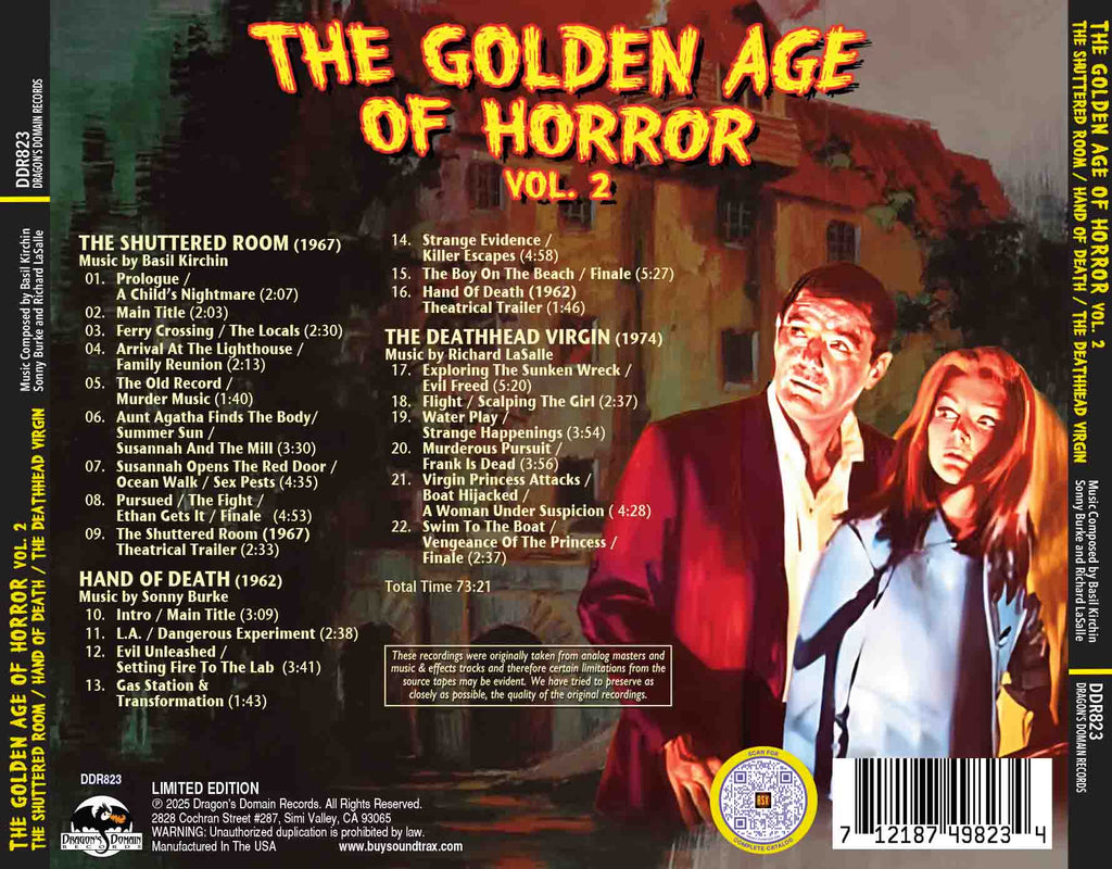 THE GOLDEN AGE OF HORROR: VOL. 2 | Buysoundtrax