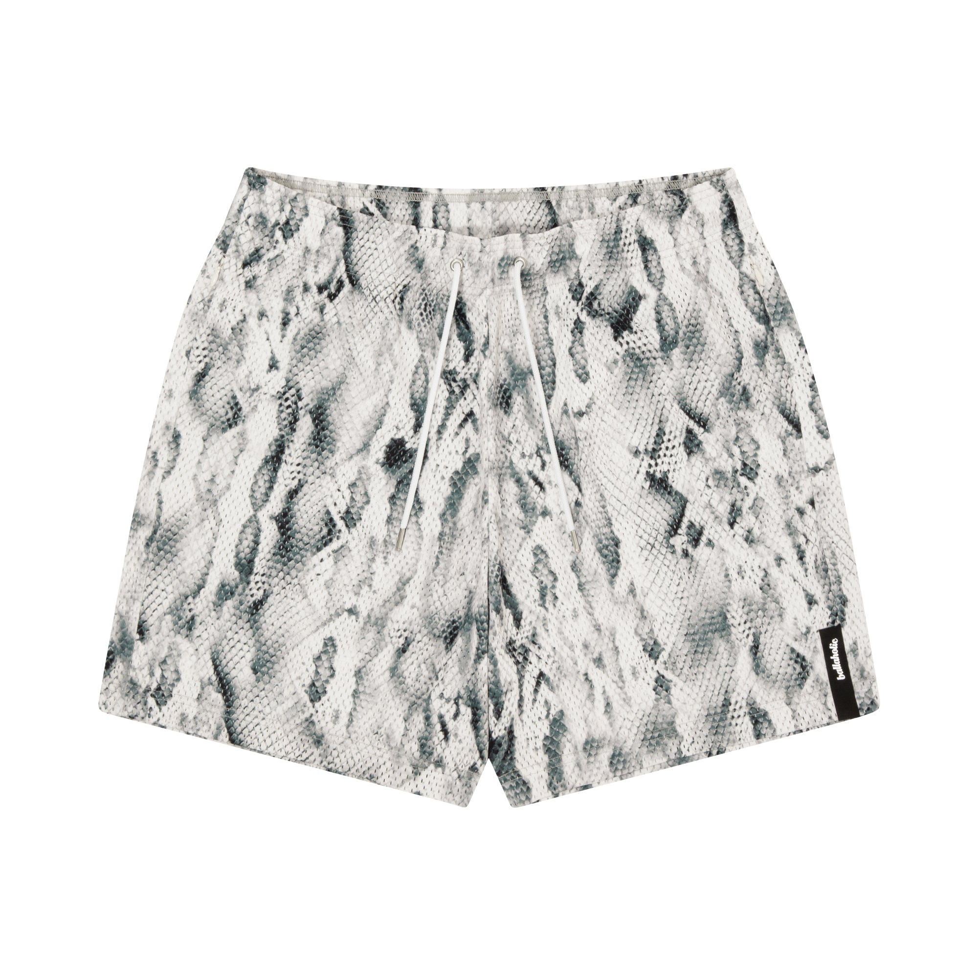 Snake Mesh Zip Shorts (off white) – ballaholicオンラインショップ