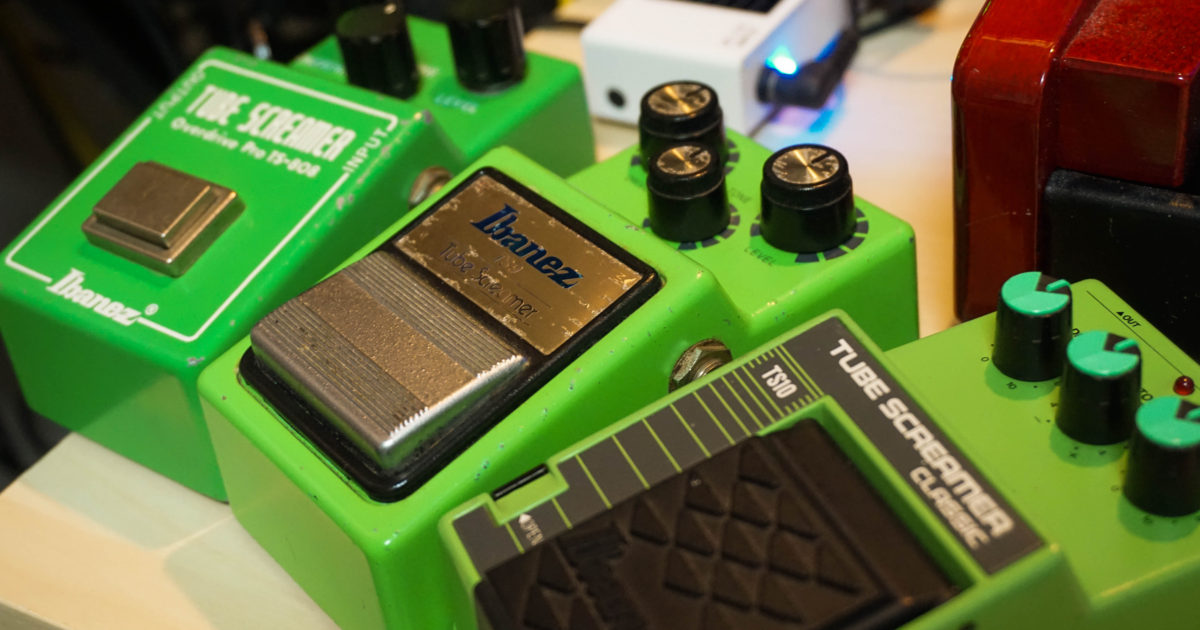 同じTSでも音に違いはあるか【TS808,TS9,TS10】