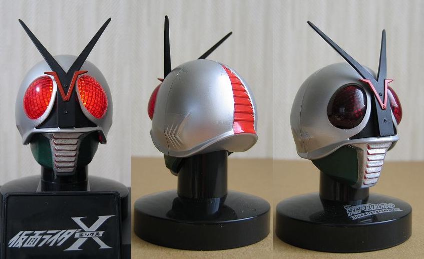 ライダーマスクコレクション プレミアム発光台座ディスプレイ ～動画編