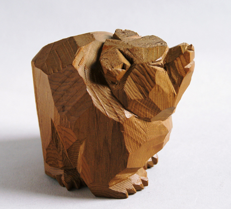 木彫 熊 柴崎 重行作｜札幌インターネット画廊