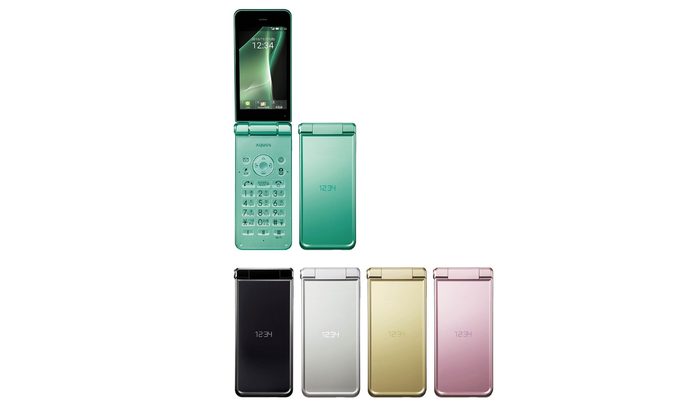 SoftBankとY!mobile向けVoLTE対応フィーチャーフォンAQUOS ケータイ2を