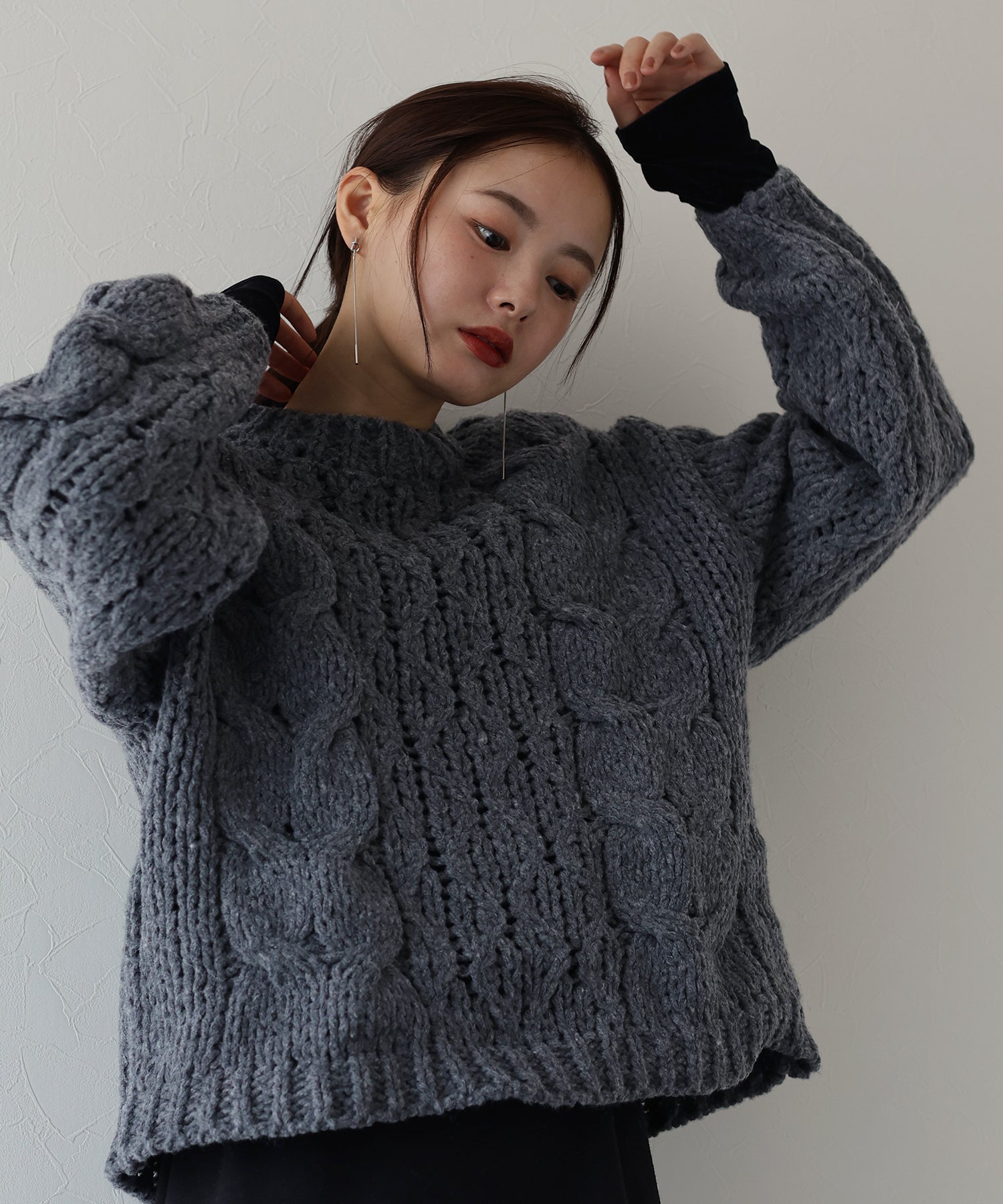 SALE】ローゲージボリュームケーブルニット[J by blue] – BLUE ONLINE