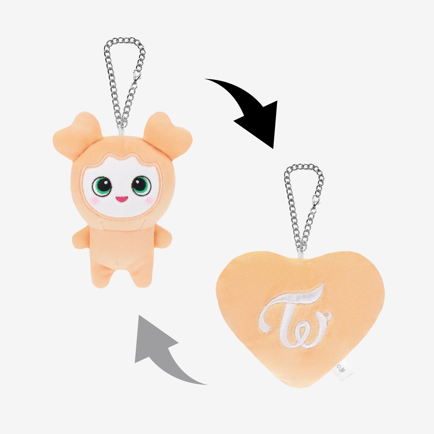 BABY LOVELYS REVERSIBLE BAG CHARM - Baby JIVELY / TWICE『THIS IS