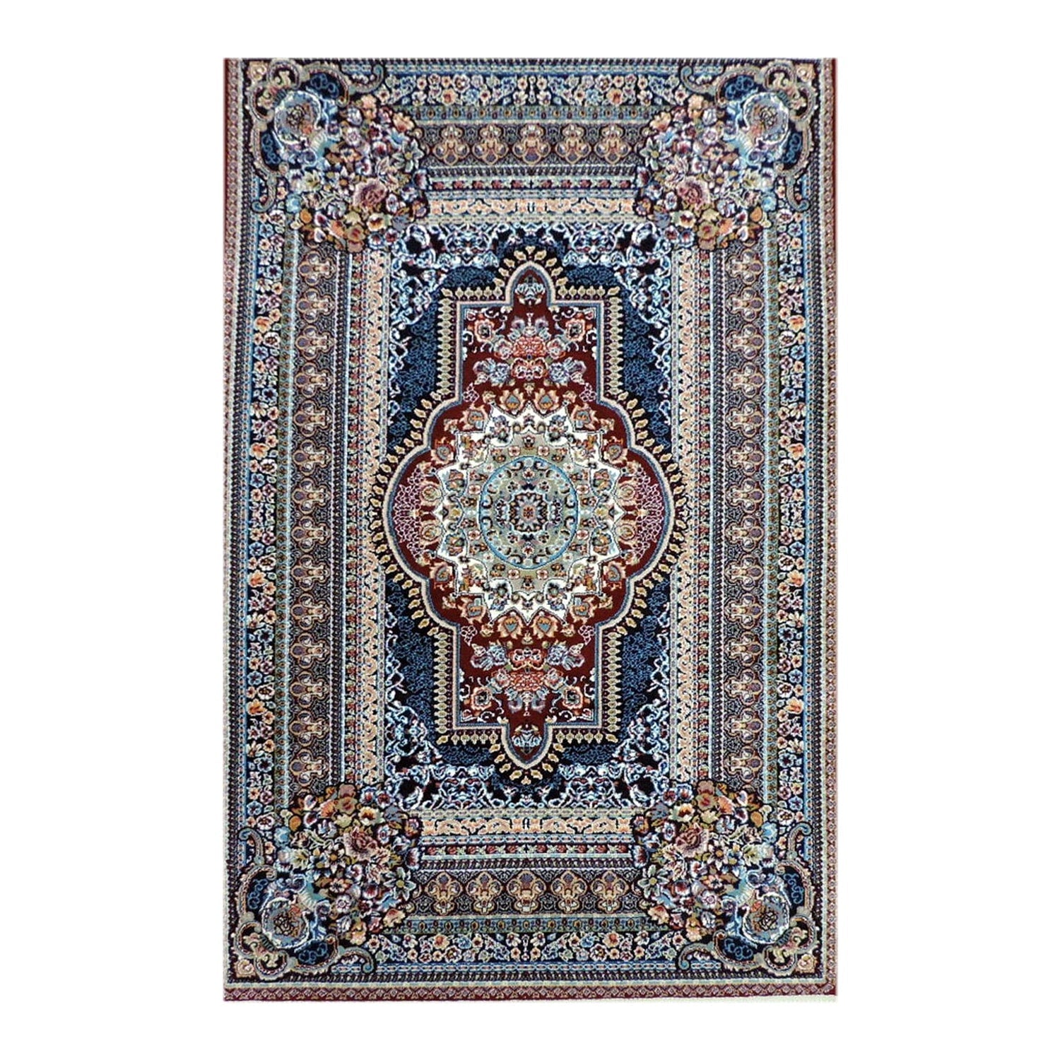 ウィルトン織り ペルシャ絨毯：玄関マットサイズ 120cm x 80cm – JAHAN