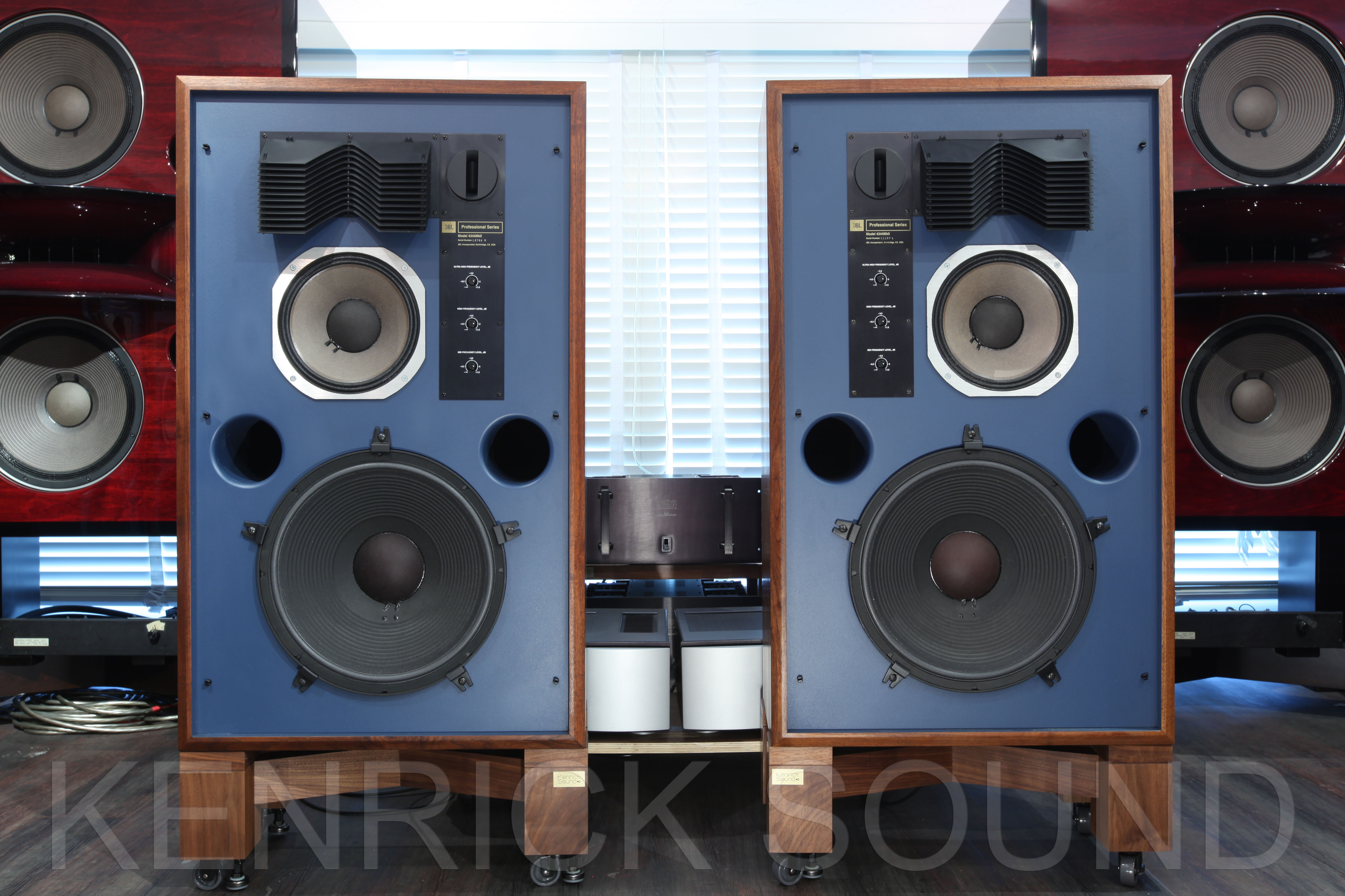 天然木無垢 オーディオボード2枚 JBL 4343 4344 ケンリックサウンド