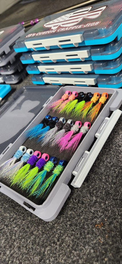 18 PIECE HAIR JIG BOX SET – JB's Custom Crappie Jigs