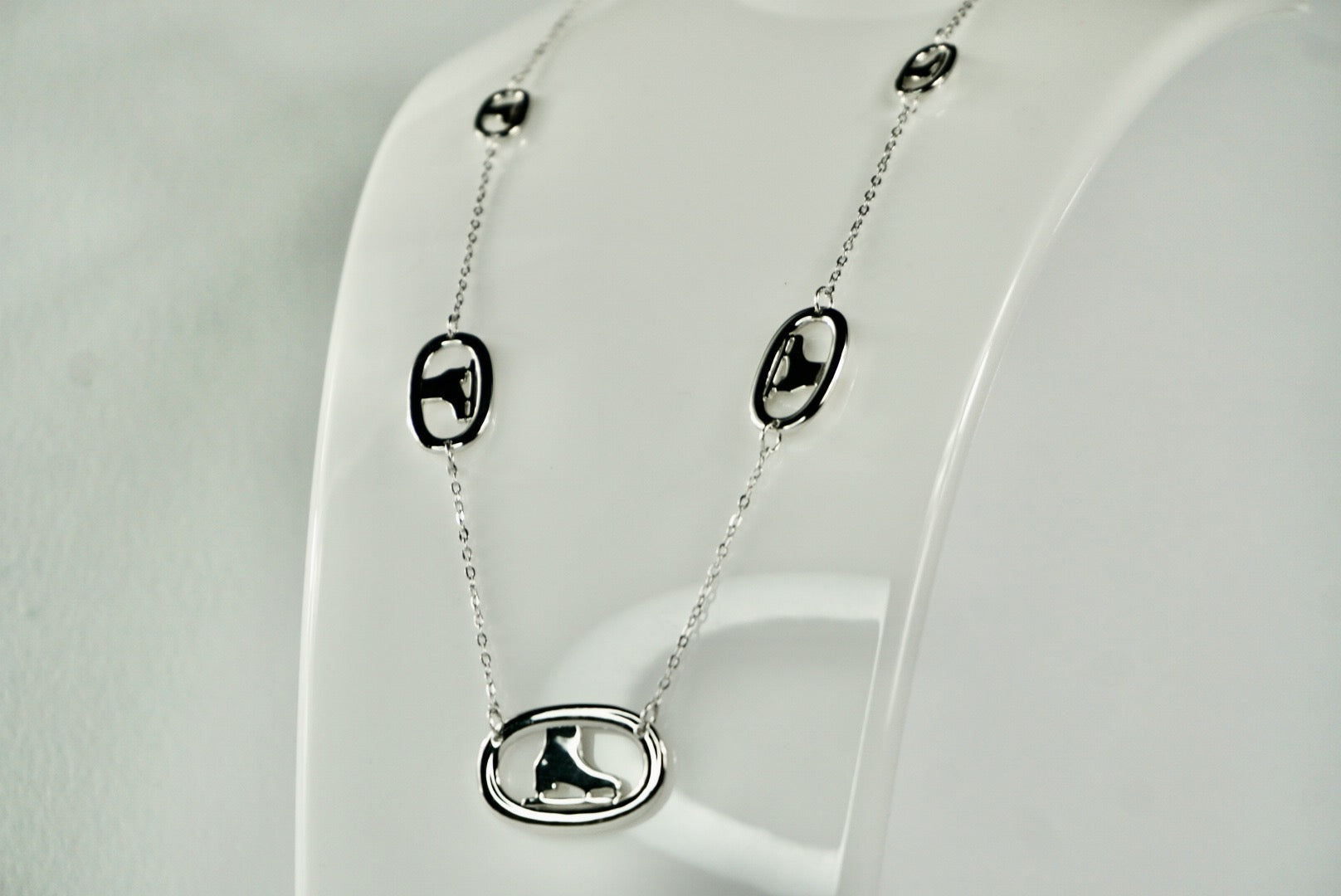 Silver Ice Skate Necklace | 925 Sterling Figure Skating Gift